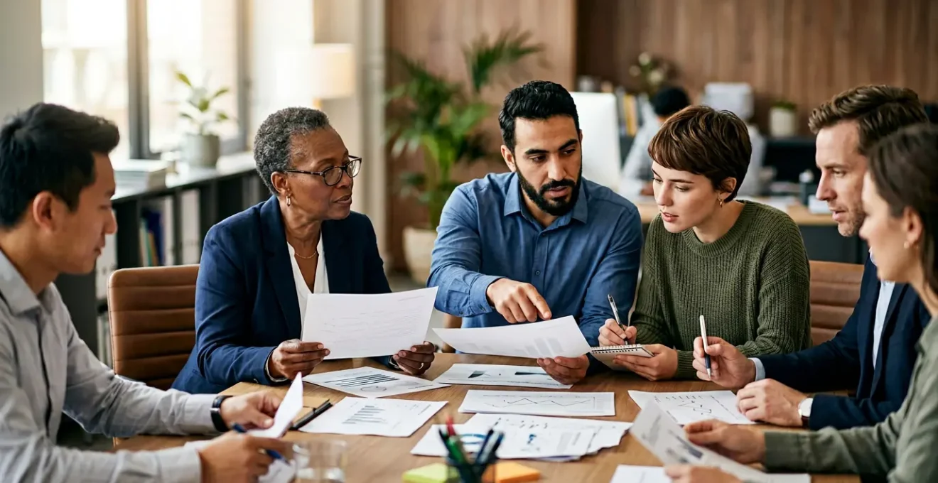 Réunion de conseil syndical pour l'examen d'un appel d'offres d'assurance copropriété