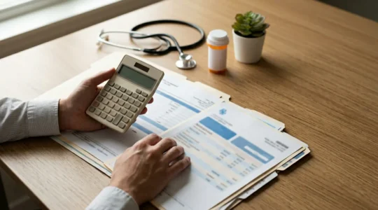 Décision financière concernant le choix d'une mutuelle santé avec option frais réels en hospitalisation