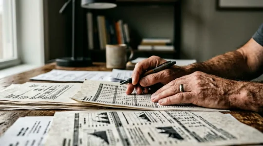 Personne consultant son contrat d'assurance vie pour financer un besoin urgent en 72h