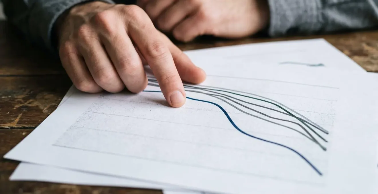Analyse visuelle du ratio sinistres sur primes avec graphiques de tendances